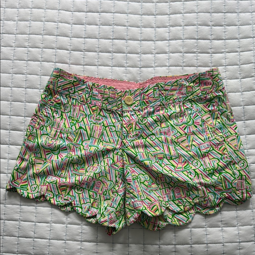 Lilly Pulitzer Scallop Hem Shorts